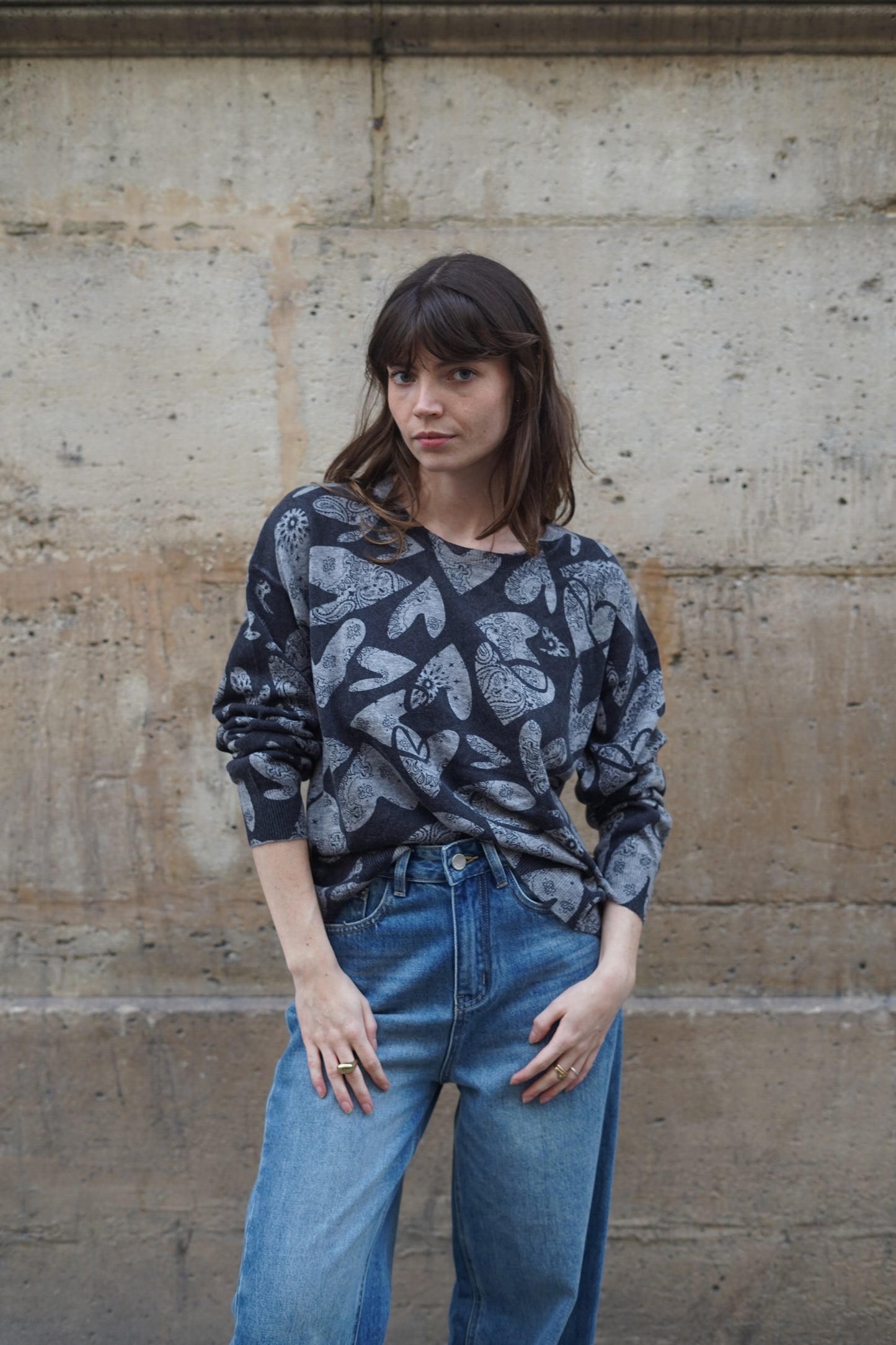 Pull Linda Bandana cœur