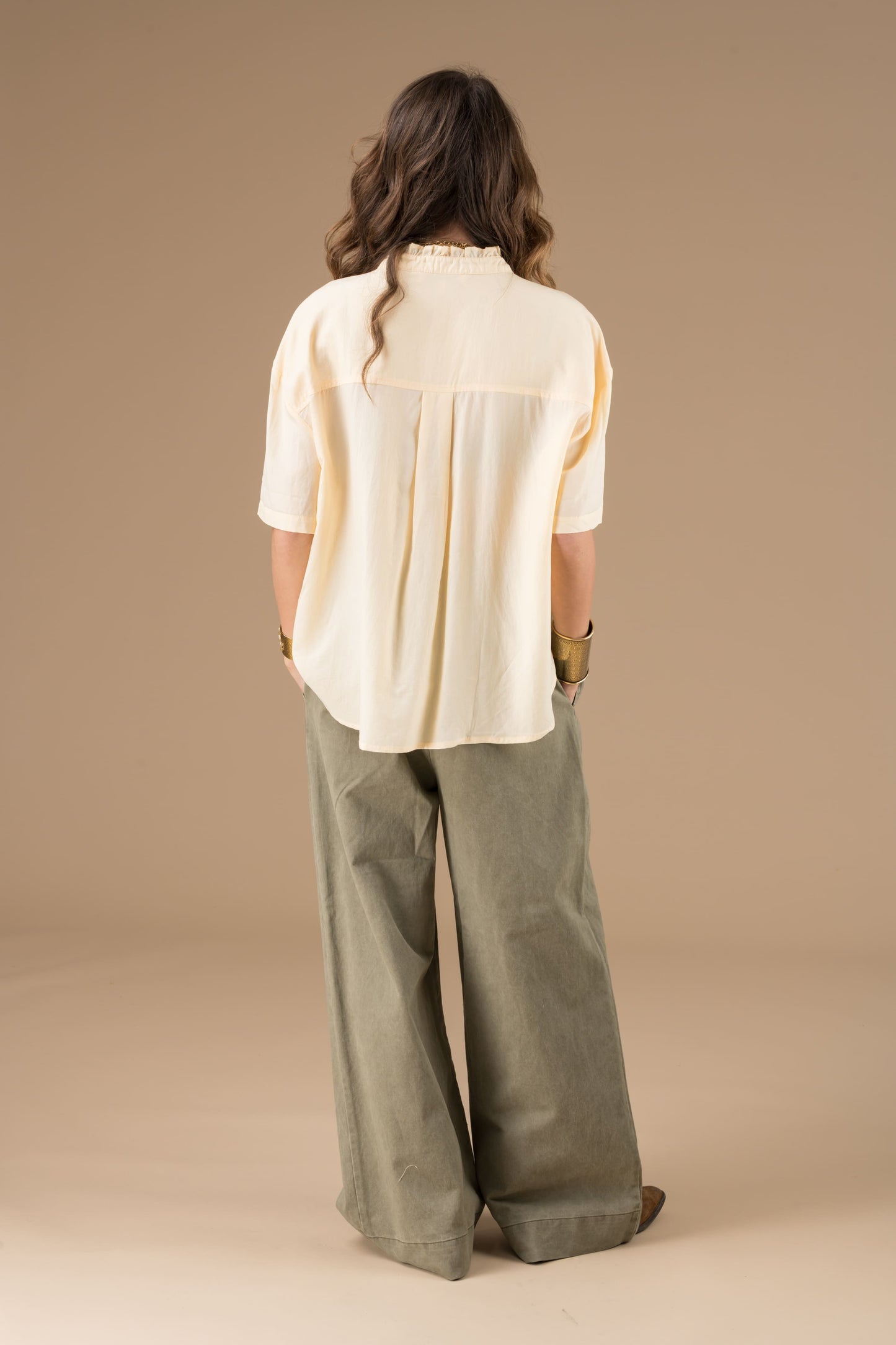 Chemise Jelena Beurre manches courtes