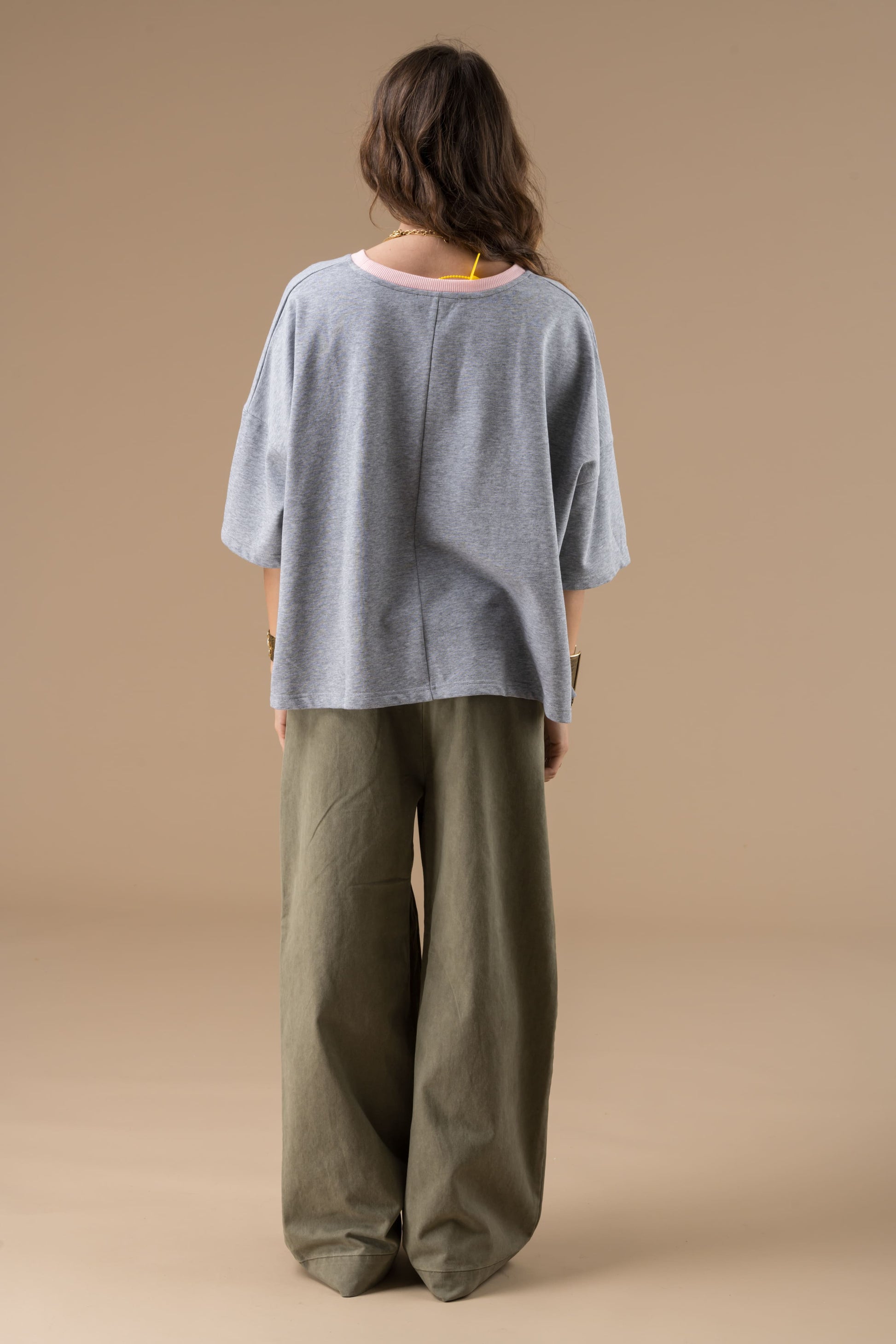 Pantalon Bégonia Kaki à pinces