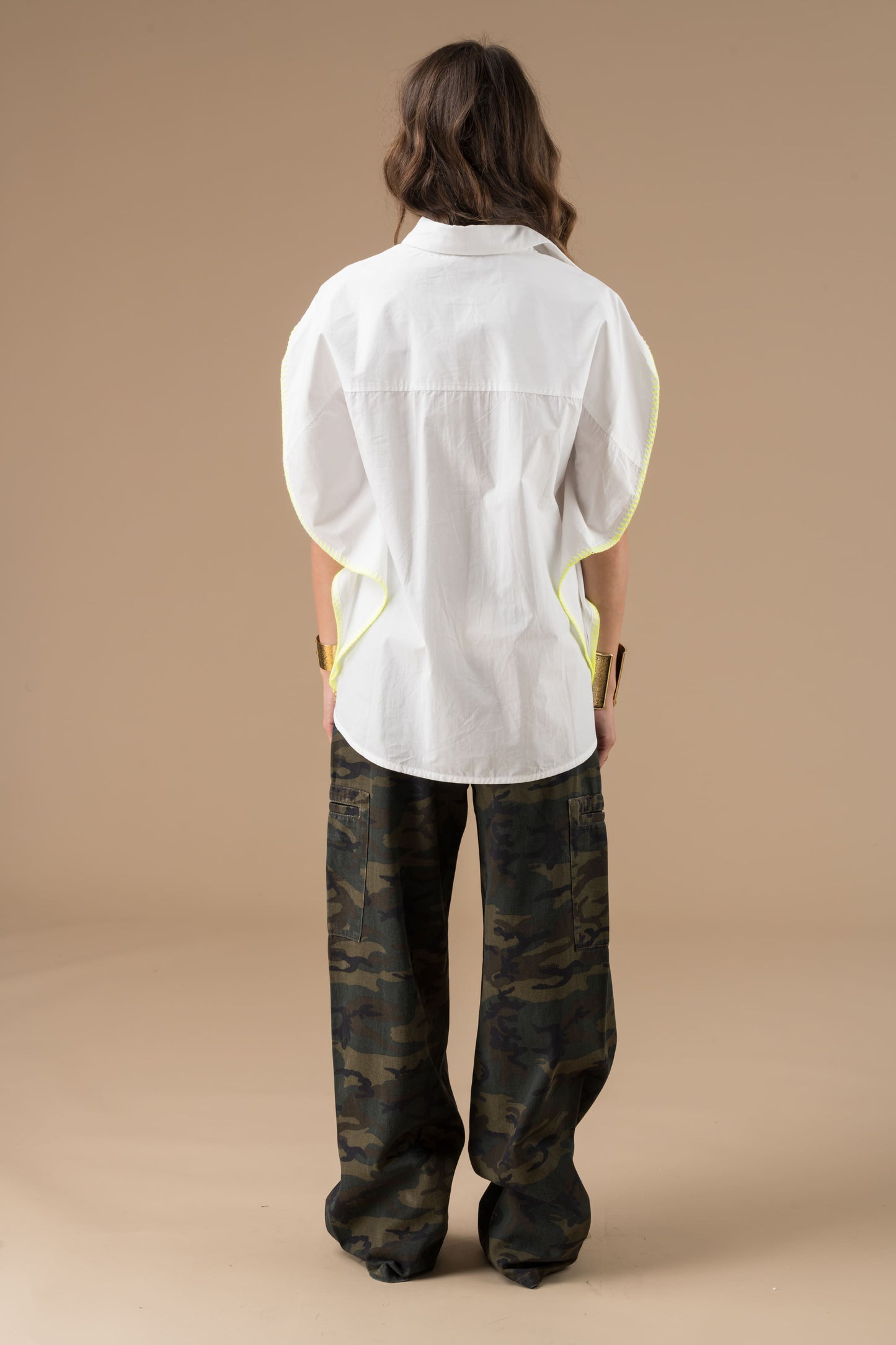 Chemise Fabiola blanc sans manches