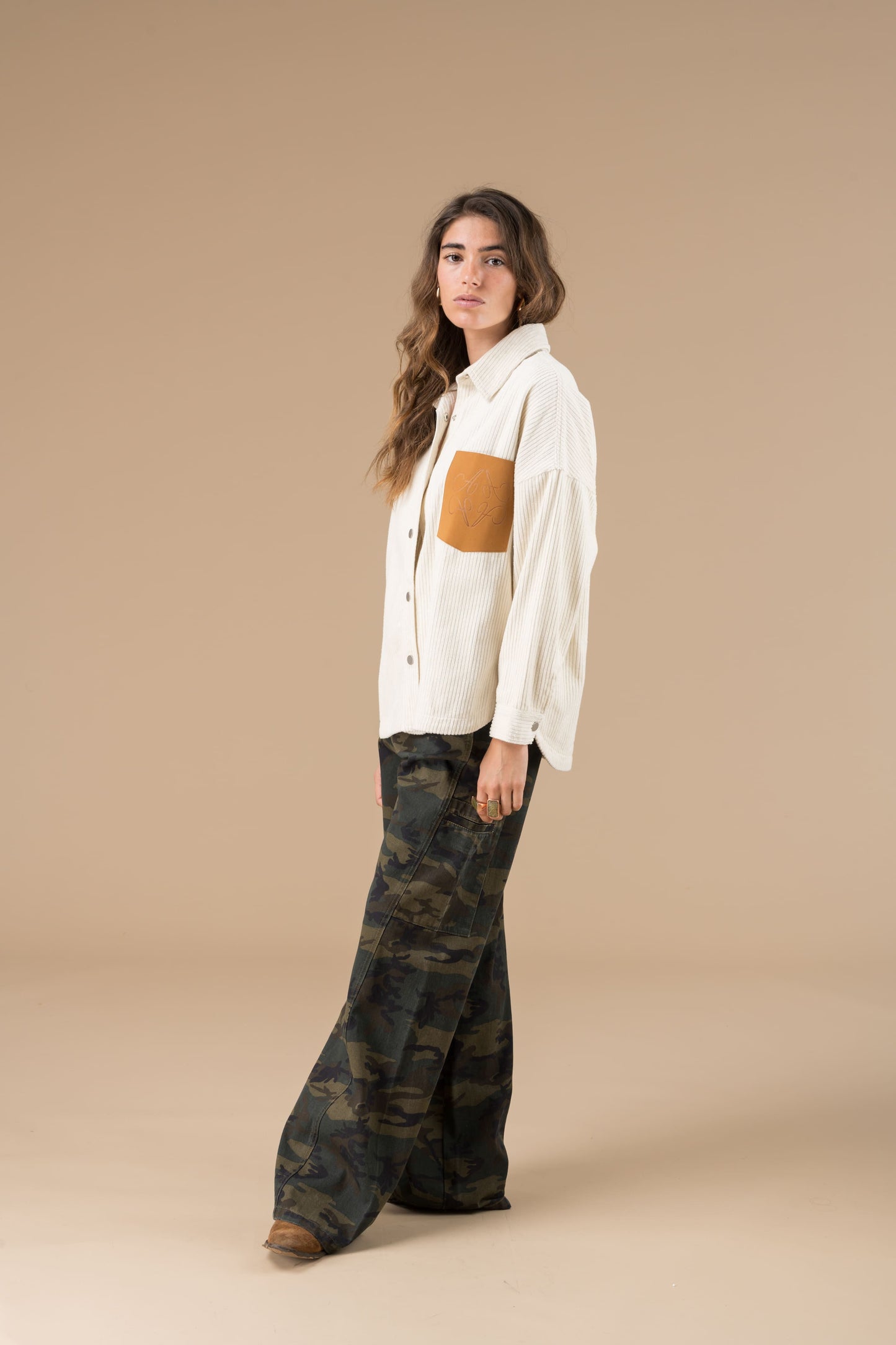 Chemise Bertie Ecru manches longues