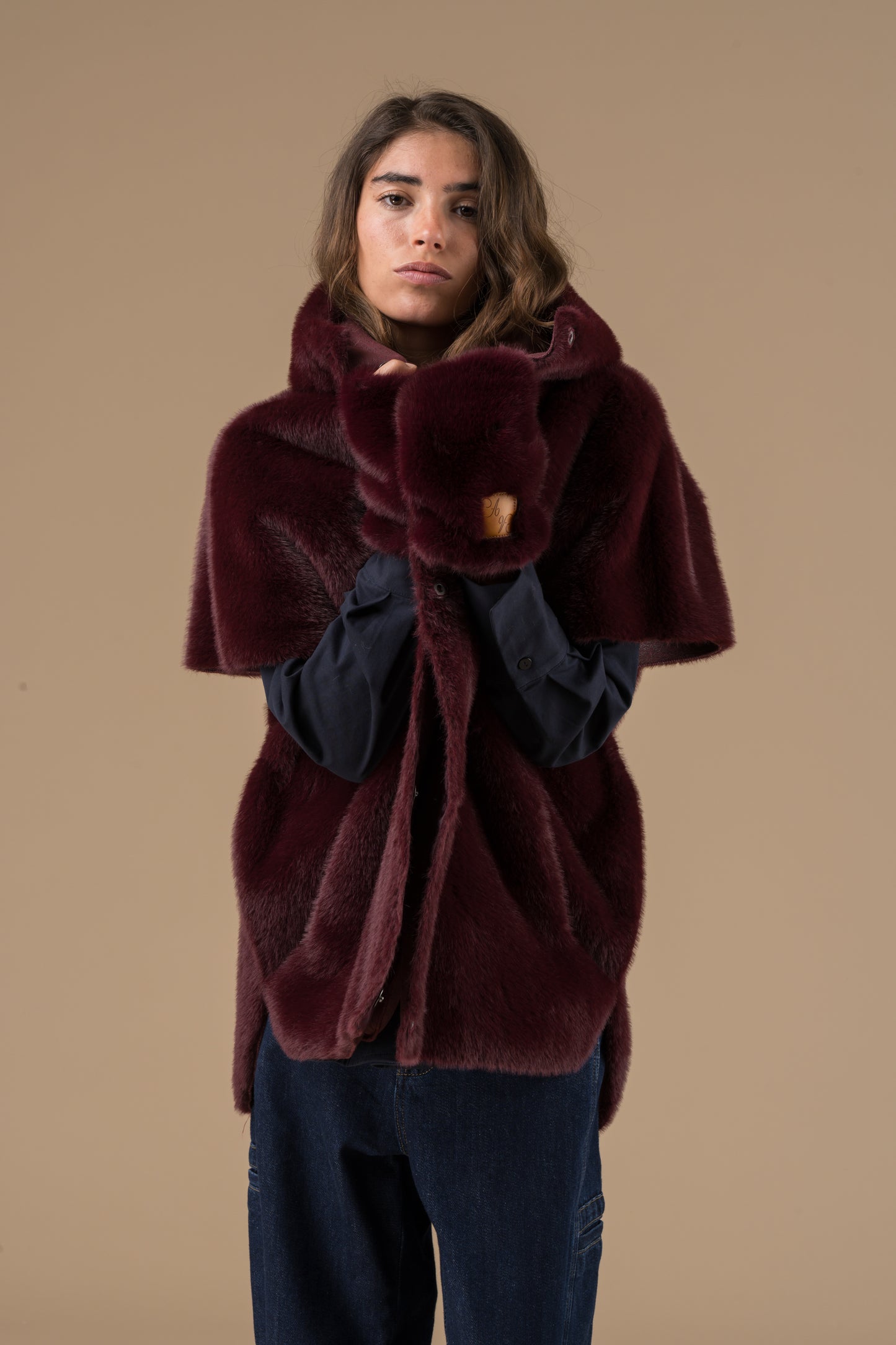 Mitaines Bimba en fausse fourrure douce