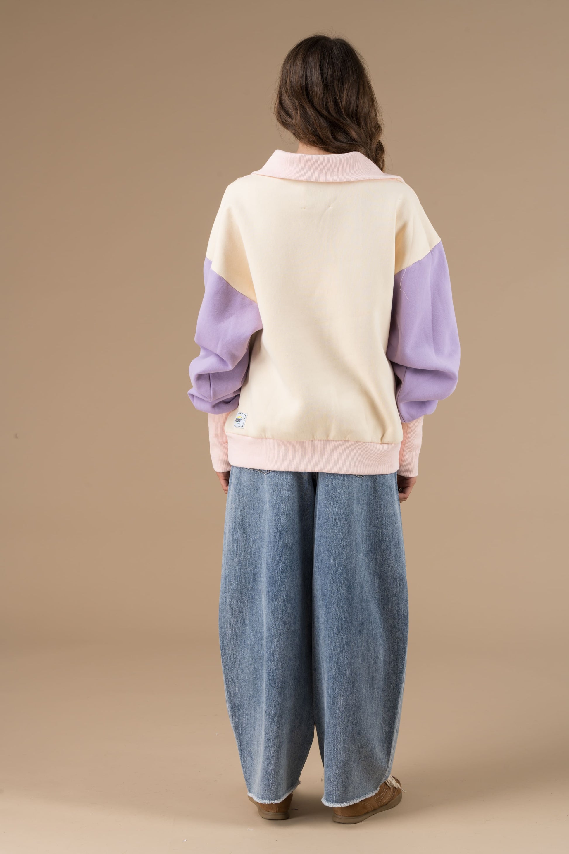 Sweat Irene Vanille manches longues