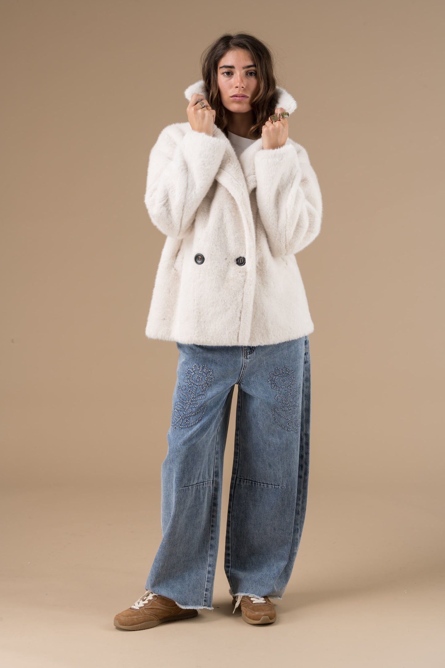 Manteau Rwan à double boutonnage