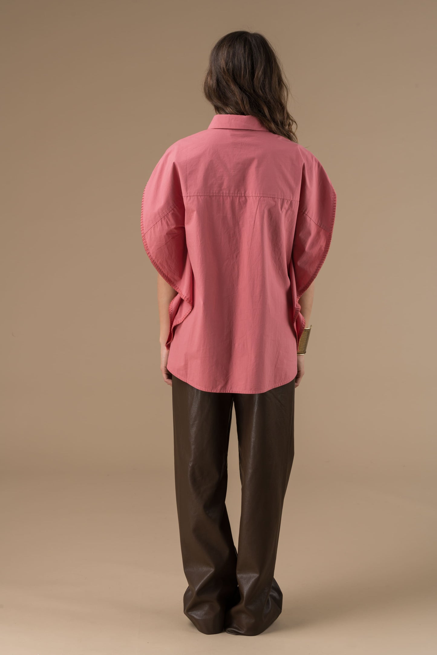 Chemise Fabiola Vieux Rose sans manches