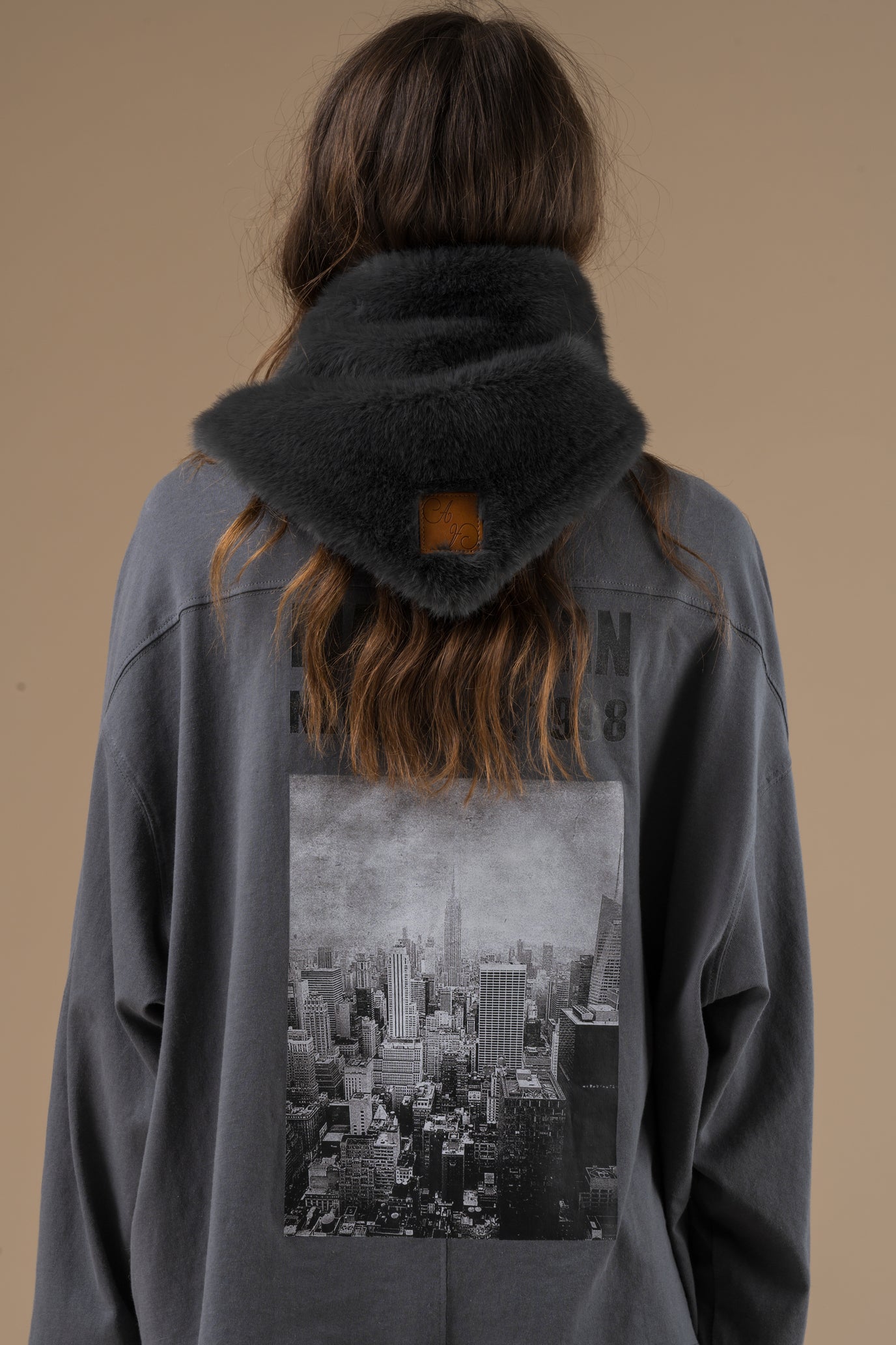 Écharpe July fourrure effet compact