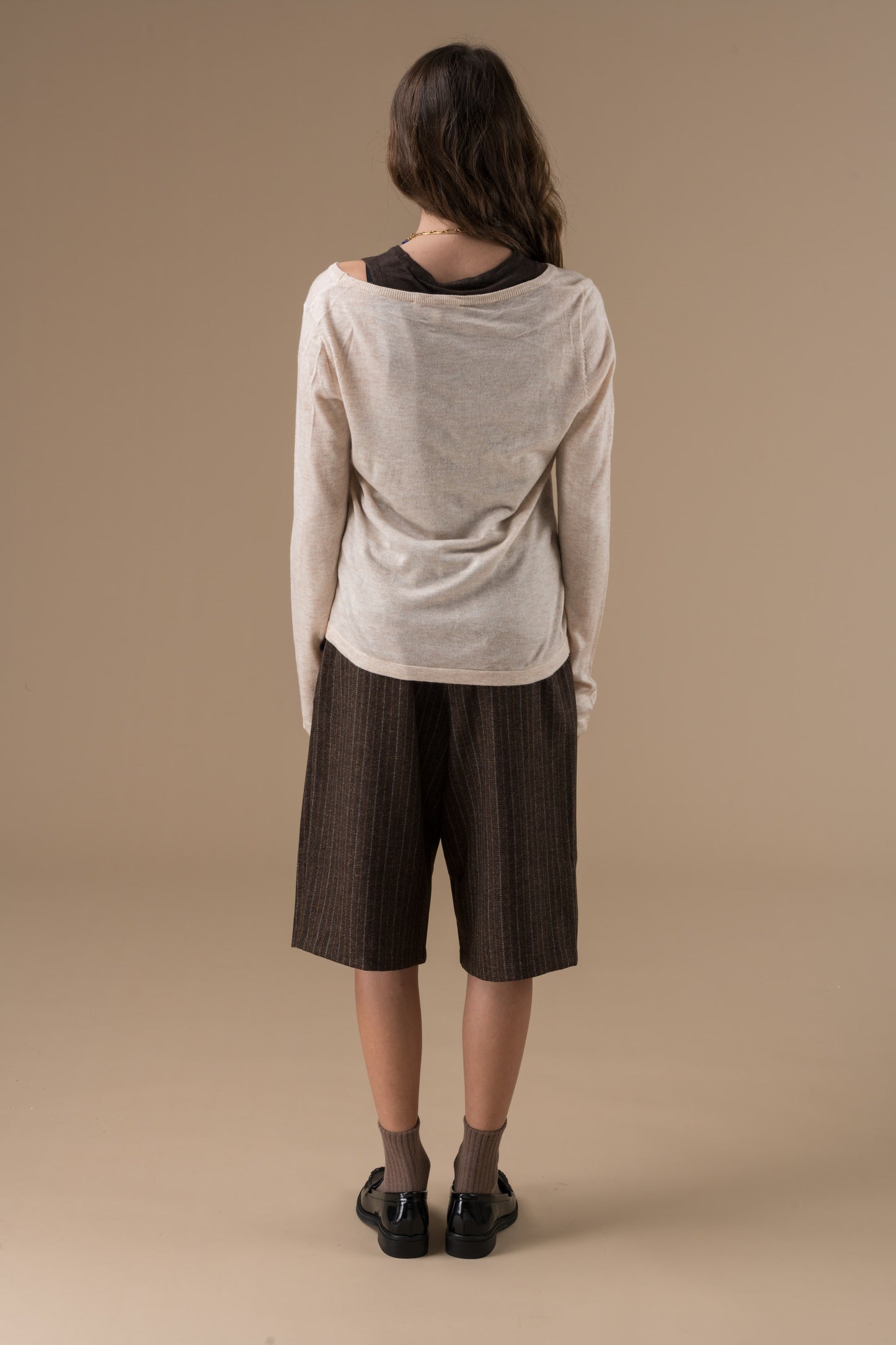 Short Brent à pinces longueur genoux