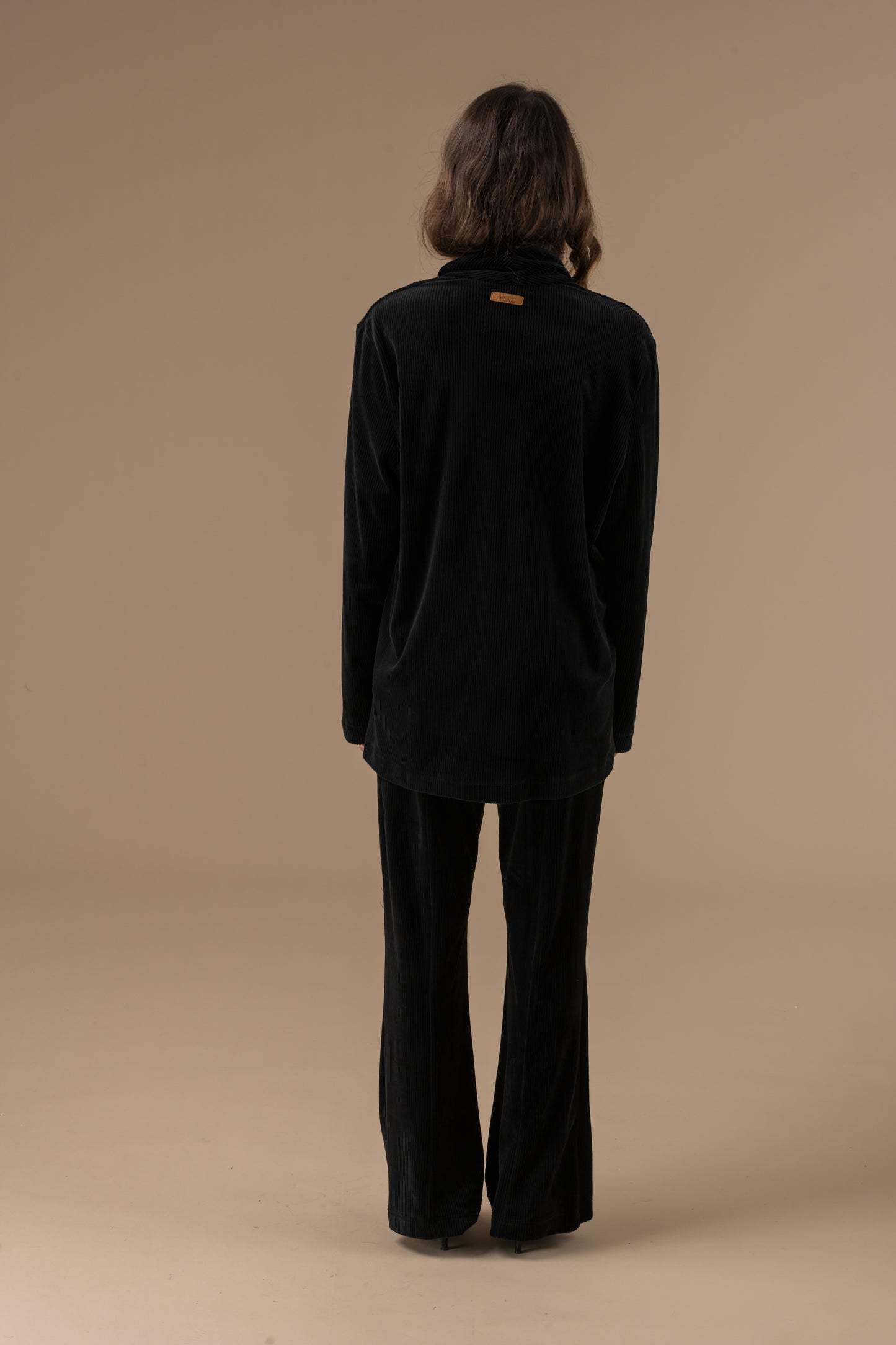 veste Ellen tailleur en velours noir