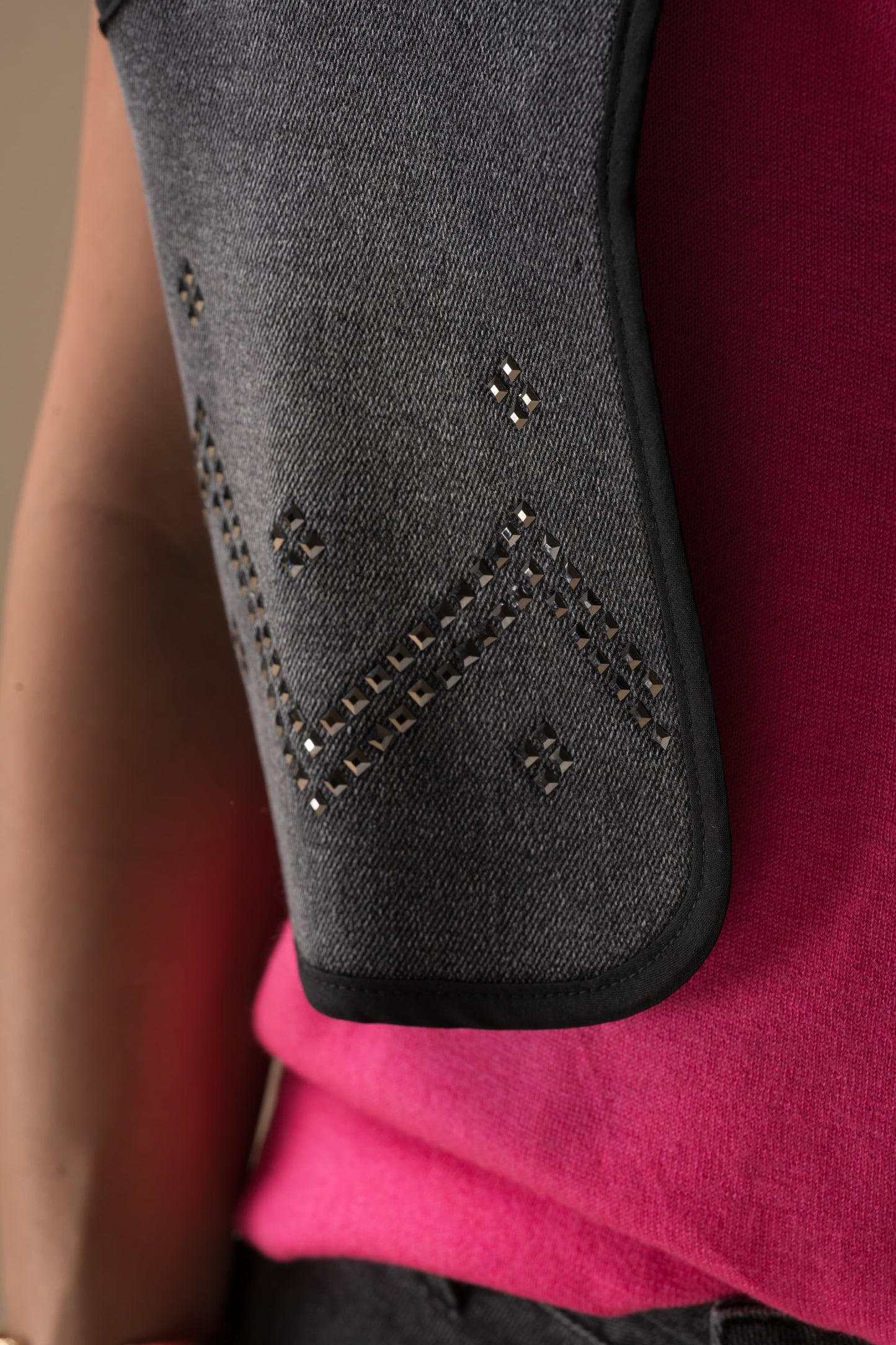 Gilet Victoire sans manches aux détails cloutés