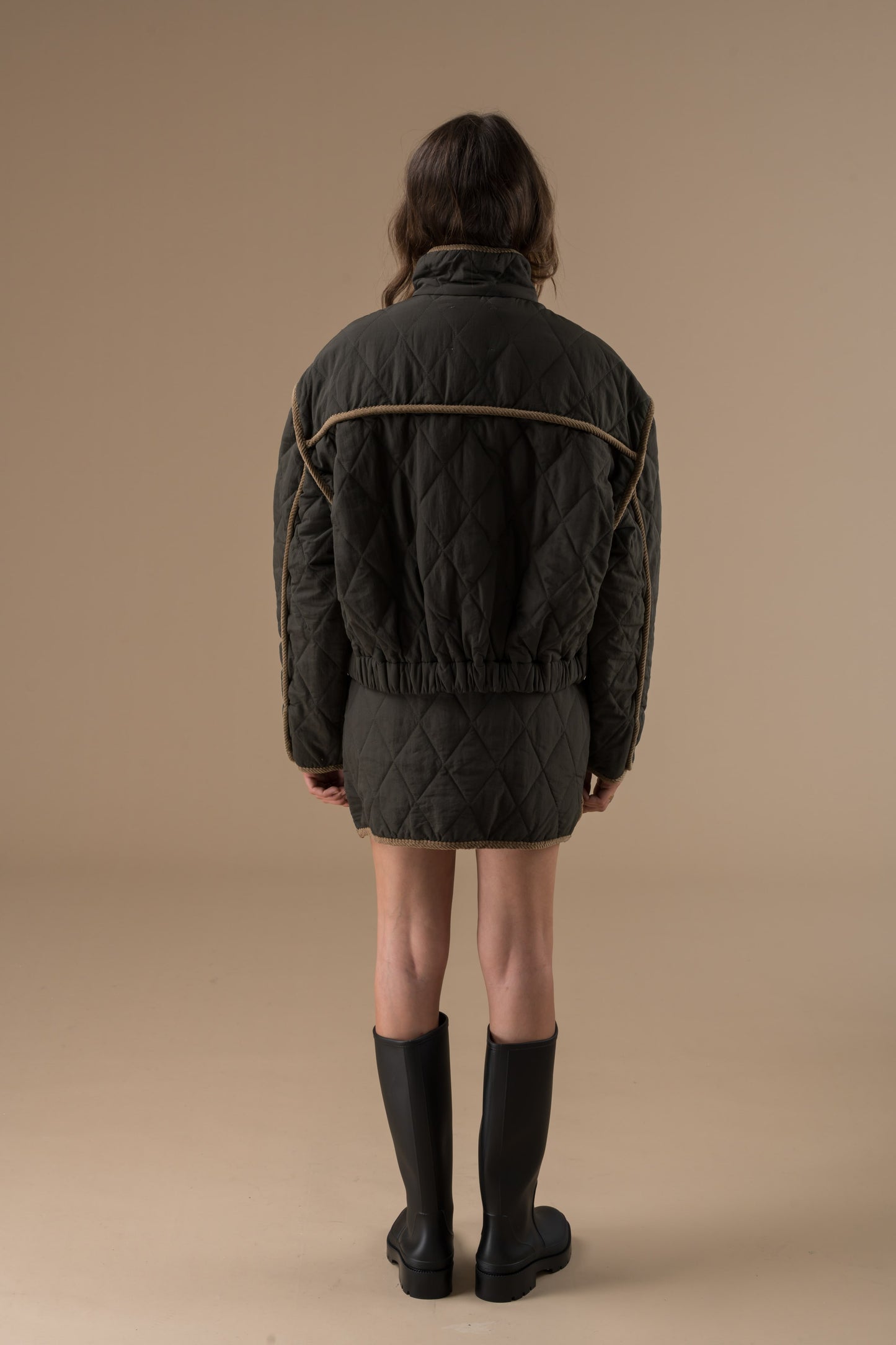 Veste Katelin matelassée à coupe droite