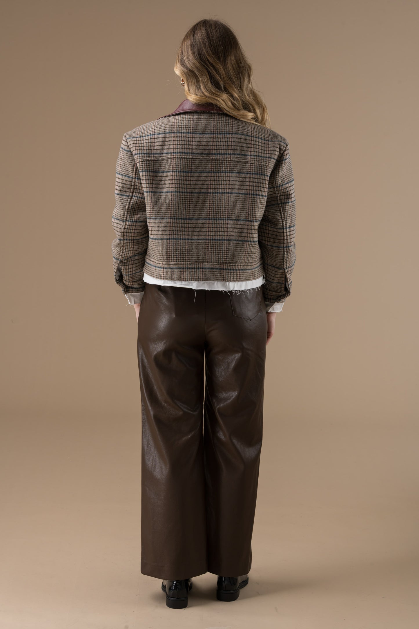 Pantalon Alyzee en simili cuir