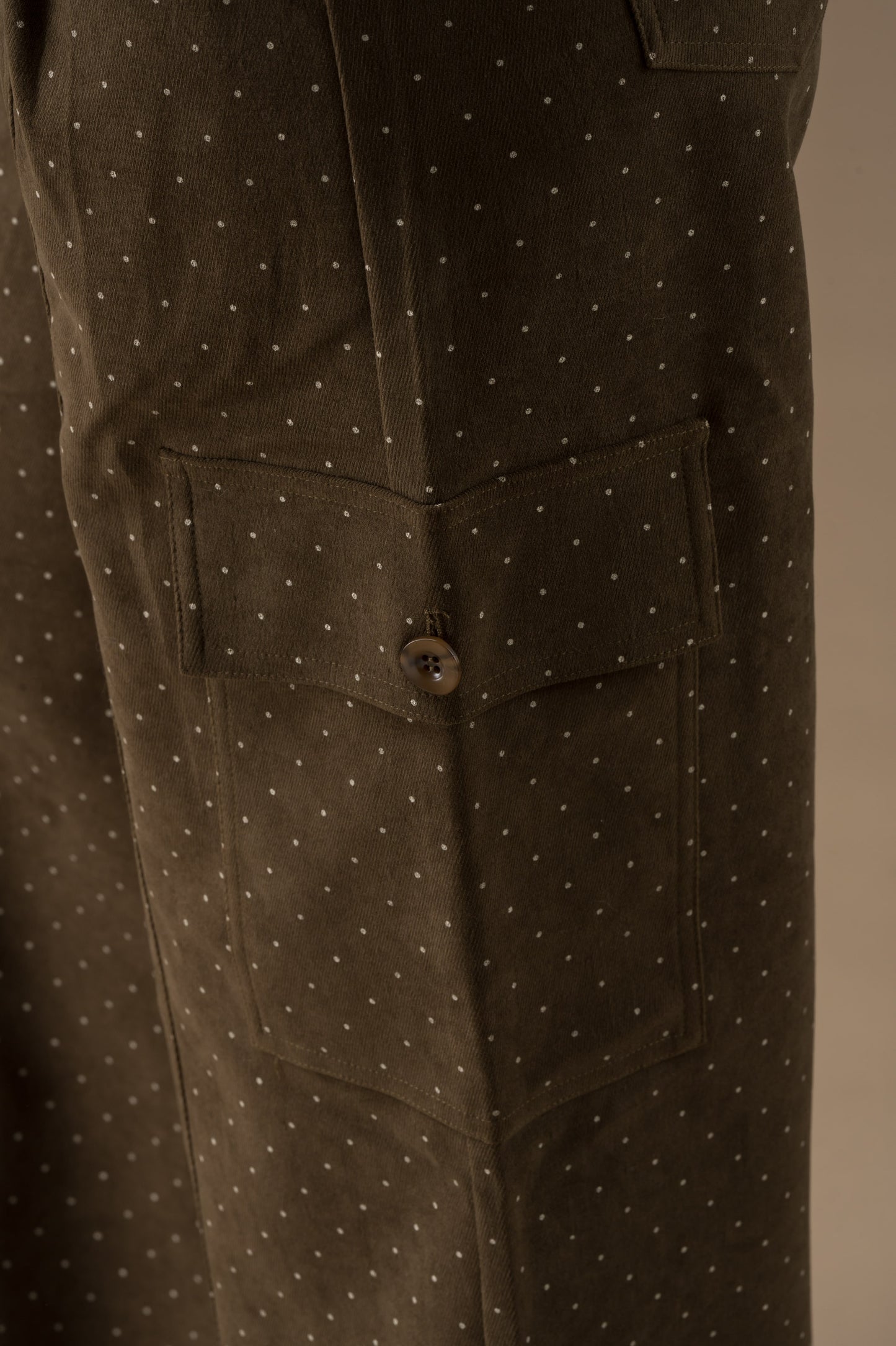 Pantalon Gaya imprimé à petits pois