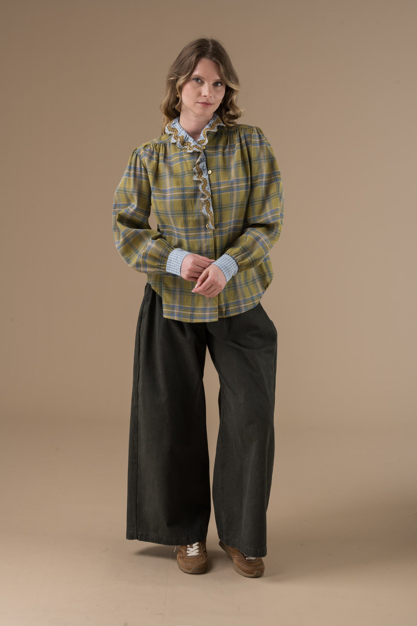 Chemise Alya manches longues à carreaux