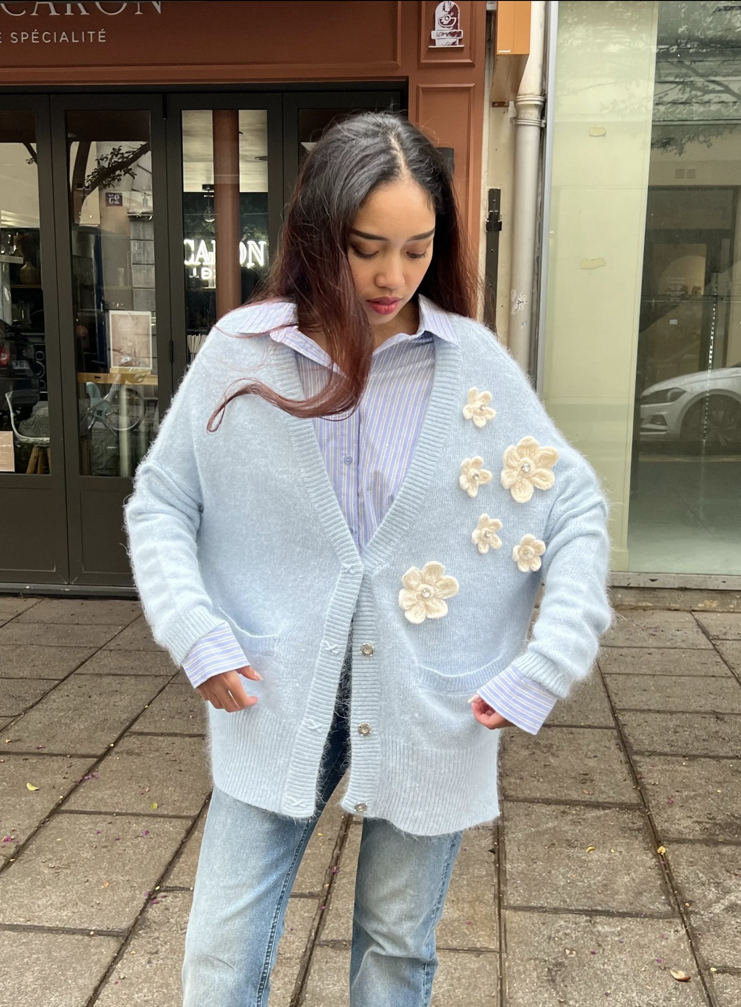 Cardigan Alienor Bleu