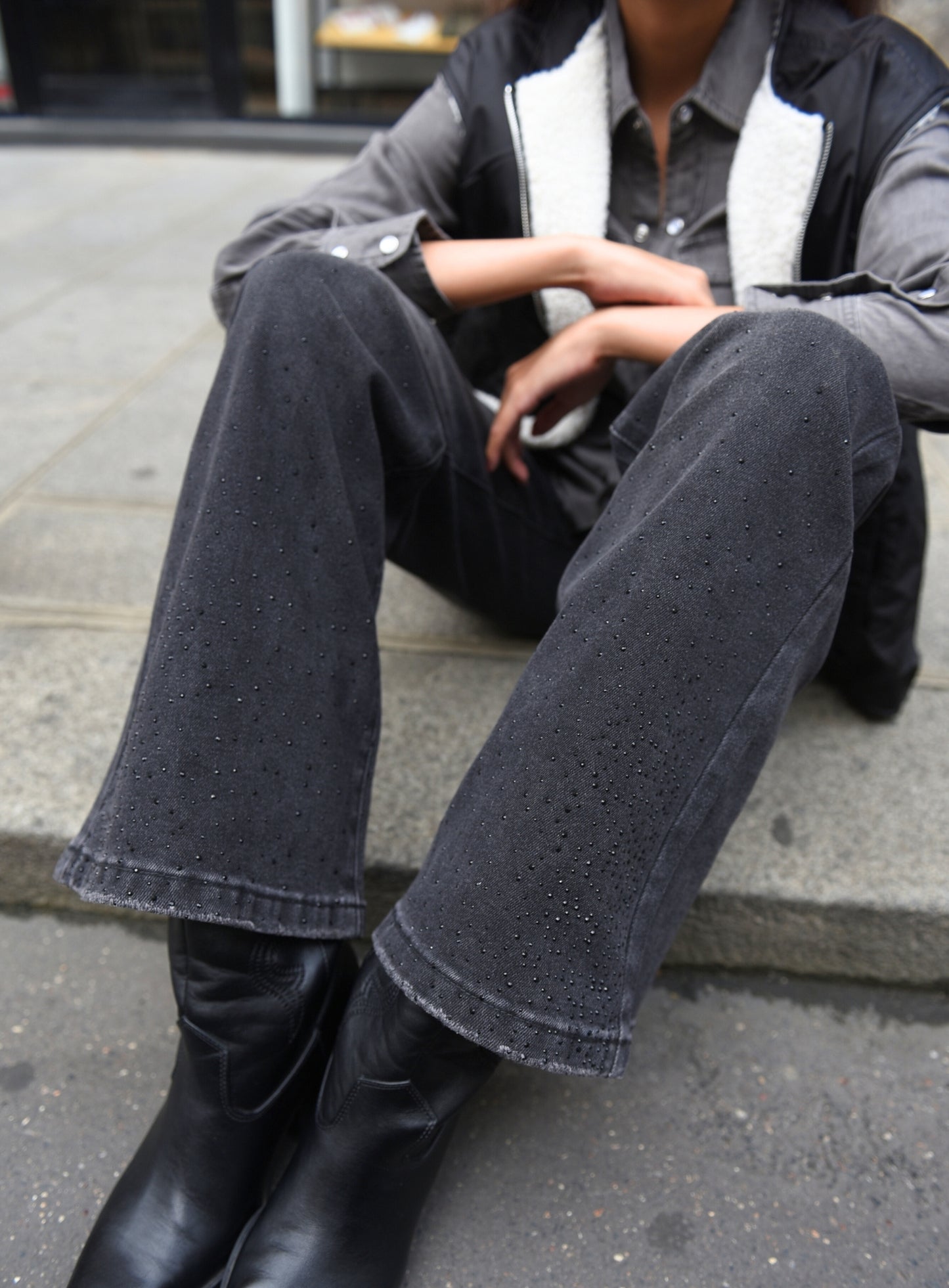 Pantalon Penny Strass Noir