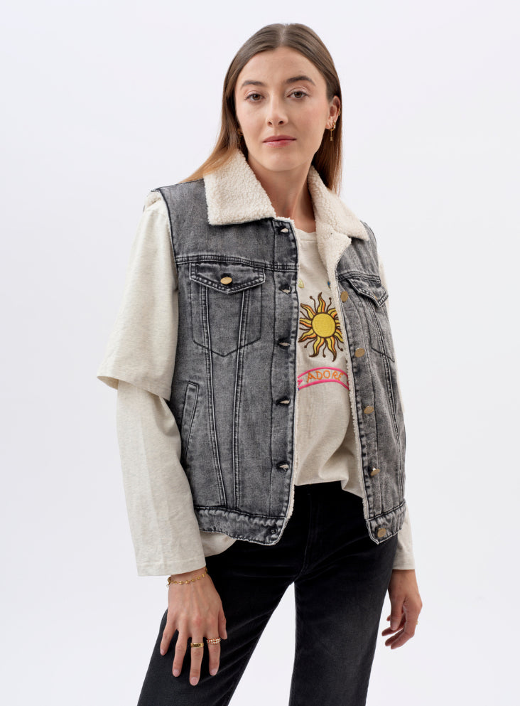 Veste Sans Manches Zoe Noire