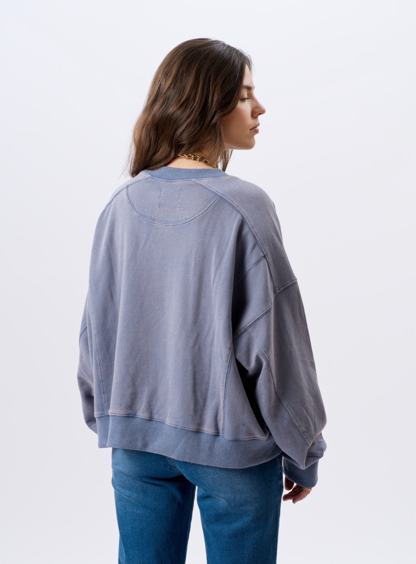 Sweatshirt Flaka Petrole Bleu