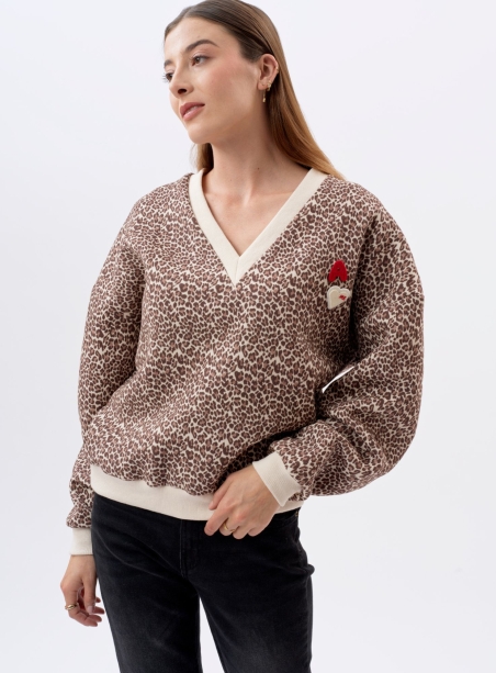 Ruffus leopard sweatshirt