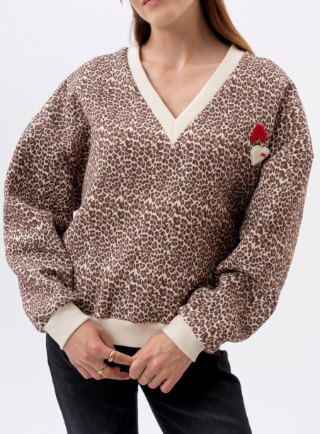 Ruffus leopard sweatshirt