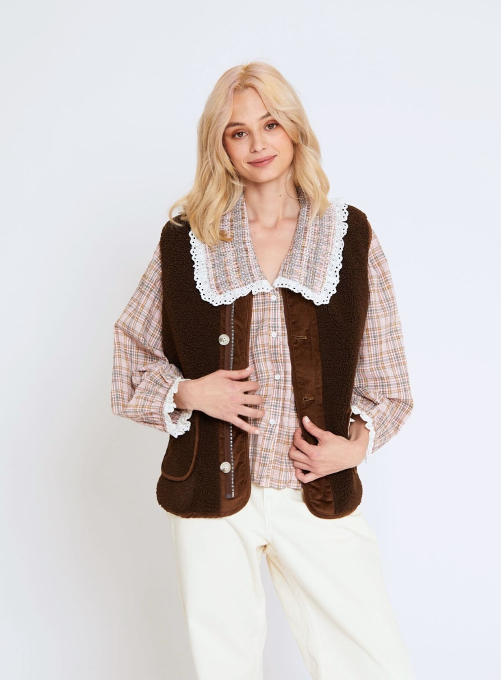 Gilet Solal chocolat