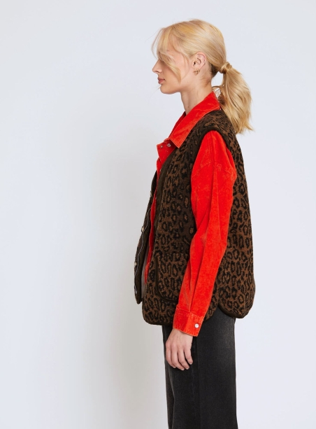 Gilet Solal leopard