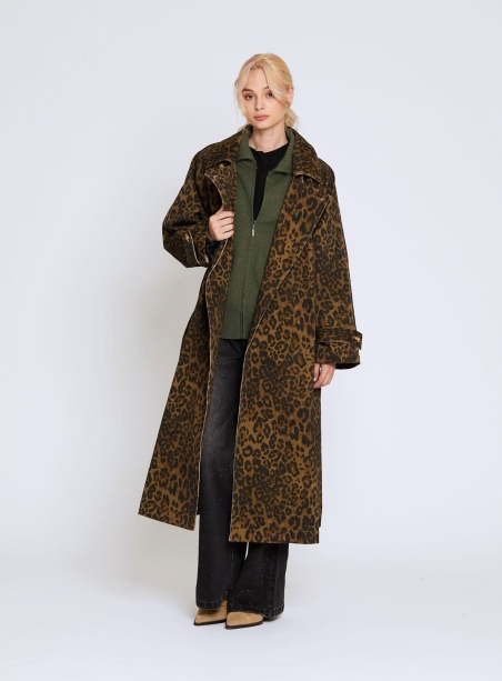 Trench Trenchy leopard