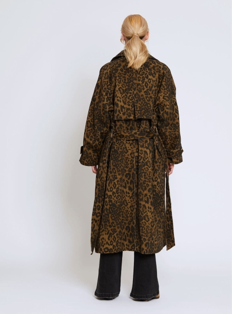 Trench Trenchy leopard