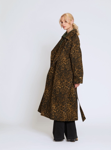 Trench Trenchy leopard