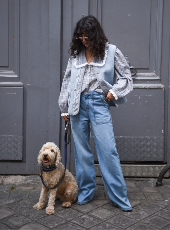 Chemise Caleb carreaux bleus