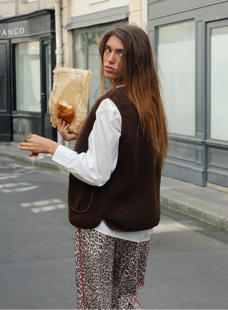 Gilet Solal chocolat