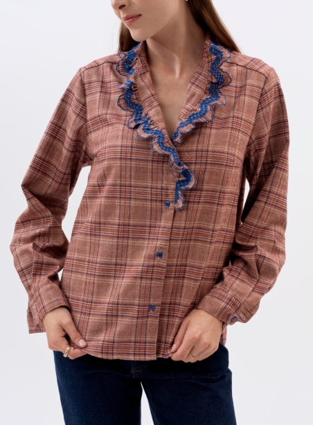 Alya Red Check Shirt