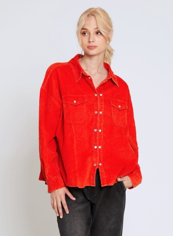 Chemise Bonnie coquelicot