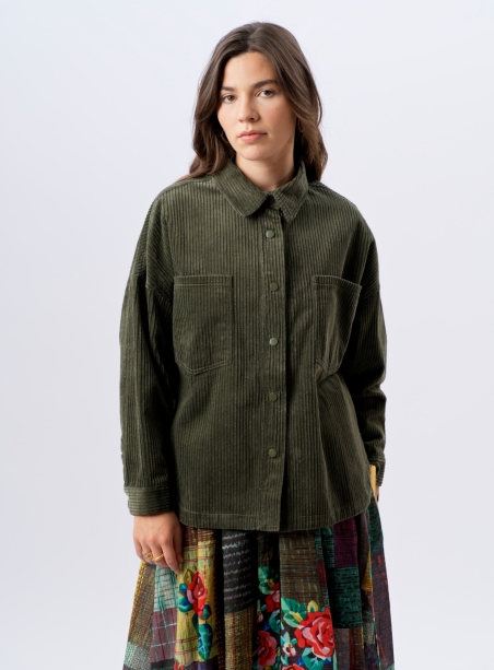 Bertie khaki overshirt