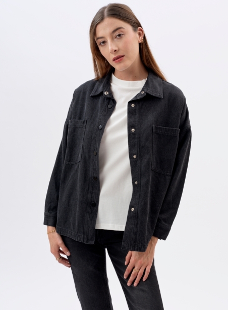 Bertie grey denim overshirt