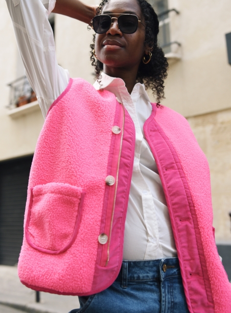 Gilet Solal rose