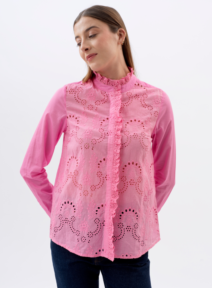 Chemise Loan rose