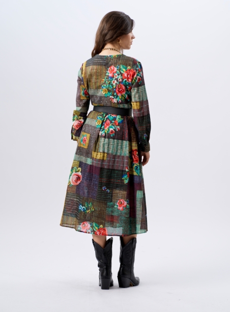 Robe Nieves patchwork