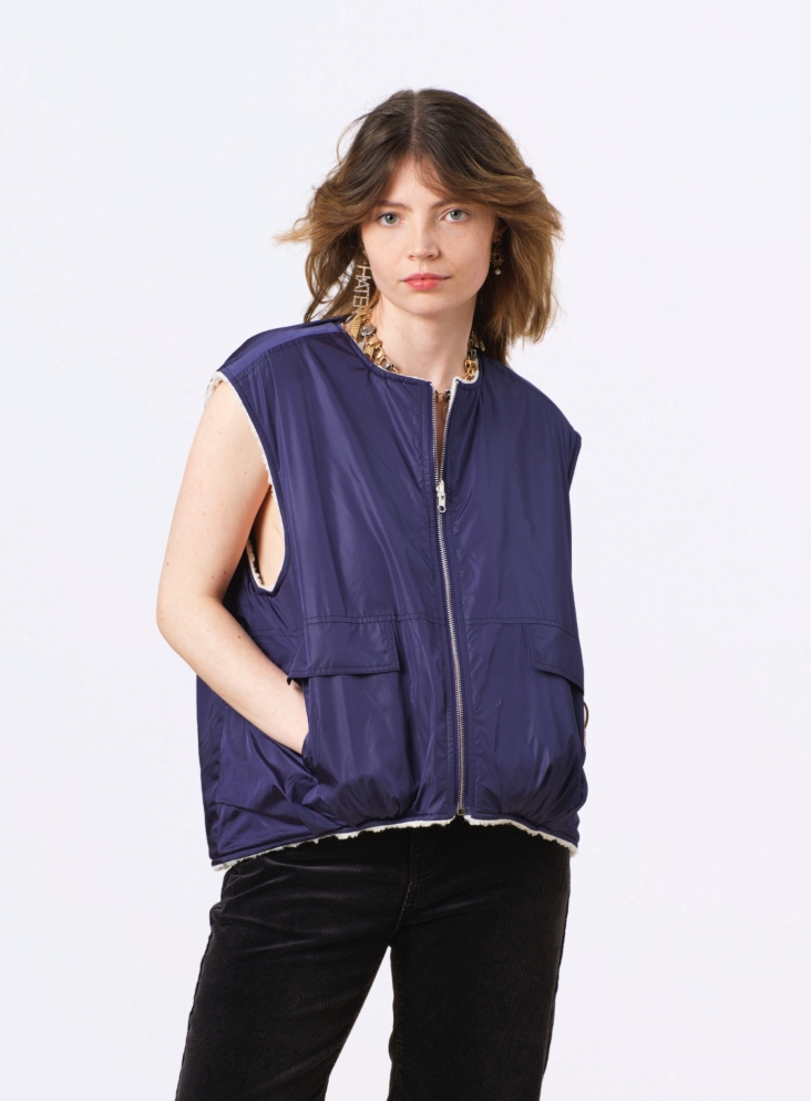 Gilet Reversible Trish violet