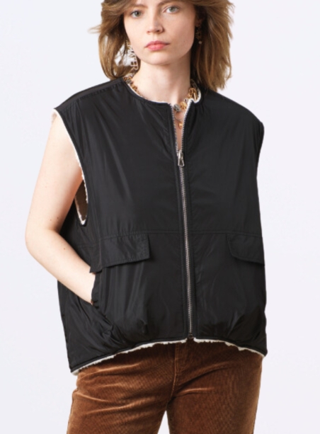 Gilet Reversible Trish noir