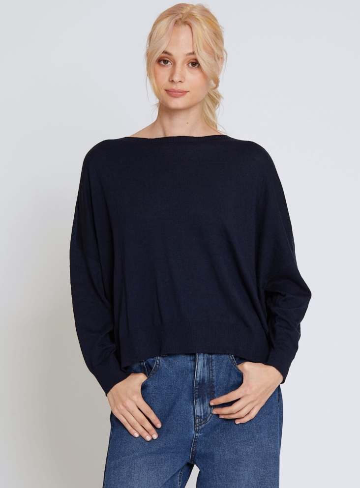 Henry navy sweater