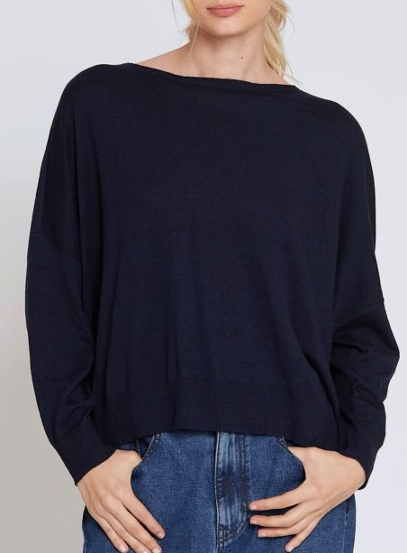 Henry navy sweater