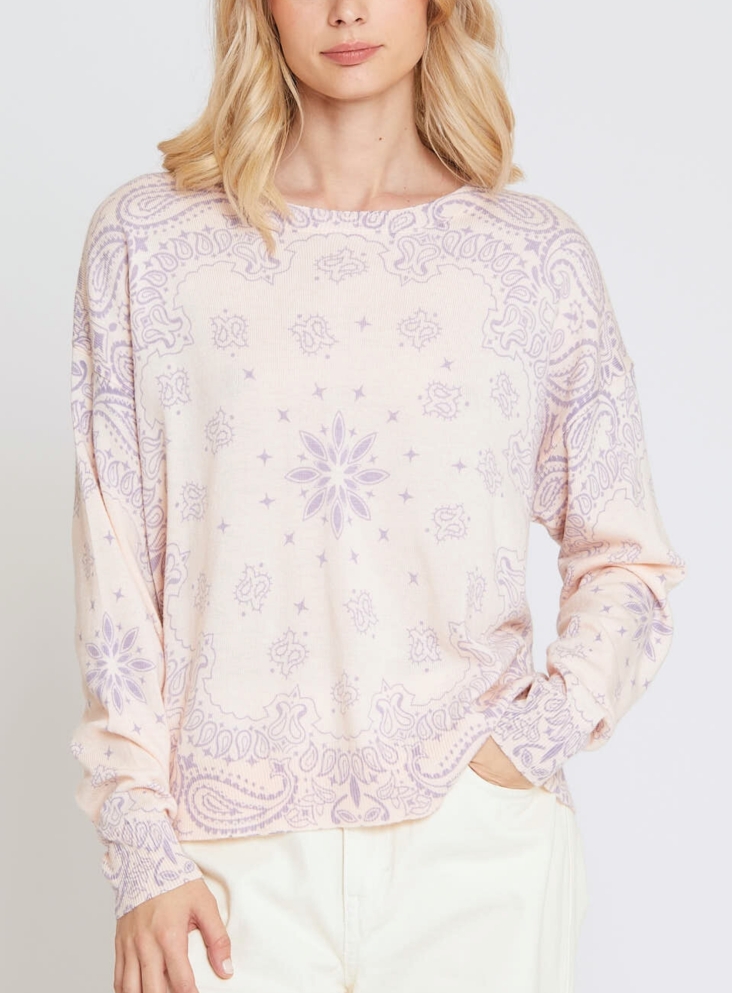 Pull Edmond l'Insolente chamalow violet