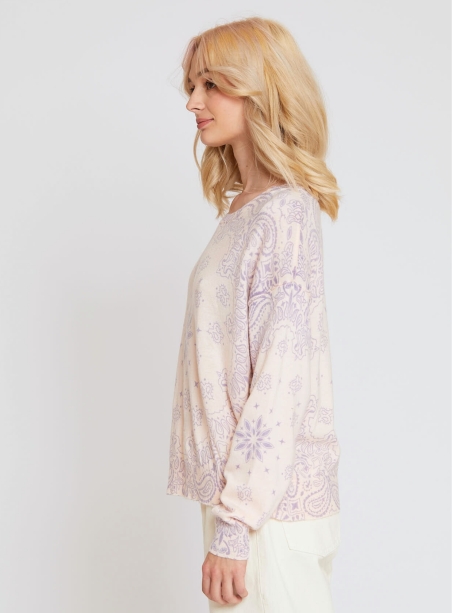 Pull Edmond l'Insolente chamalow violet