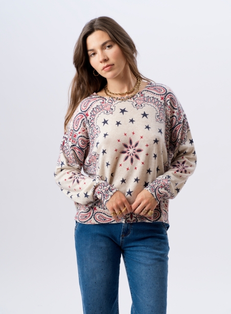 Edmond l'Americaine ecru sweater