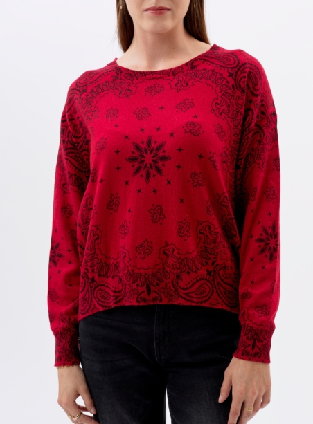 Edmond l'Adorée red lips sweater