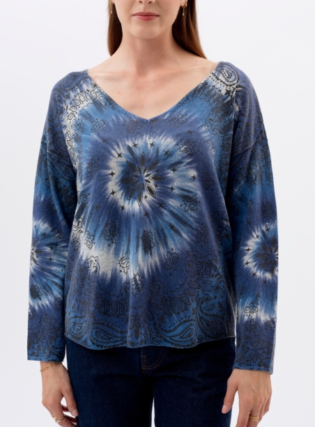 Esme seventies blue sweater