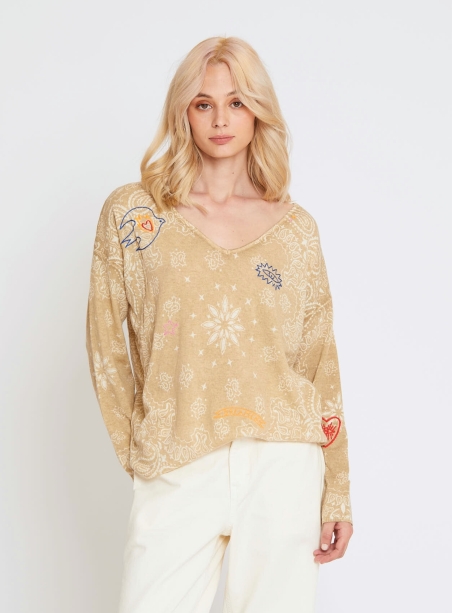 Pull Esme la rêveuse beige