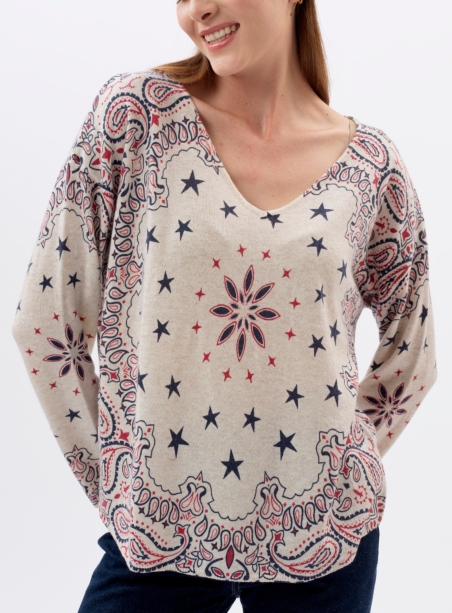 Esme l'Americaine ecru sweater