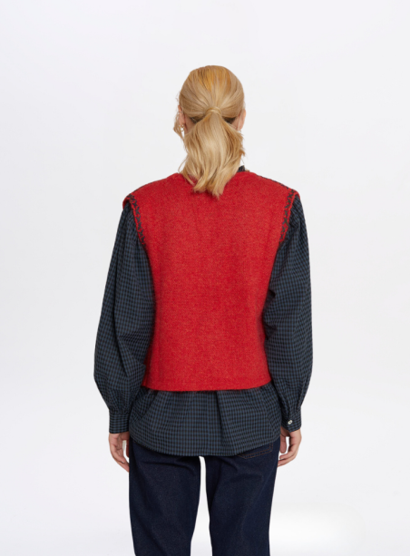 Gilet Laura Rouge