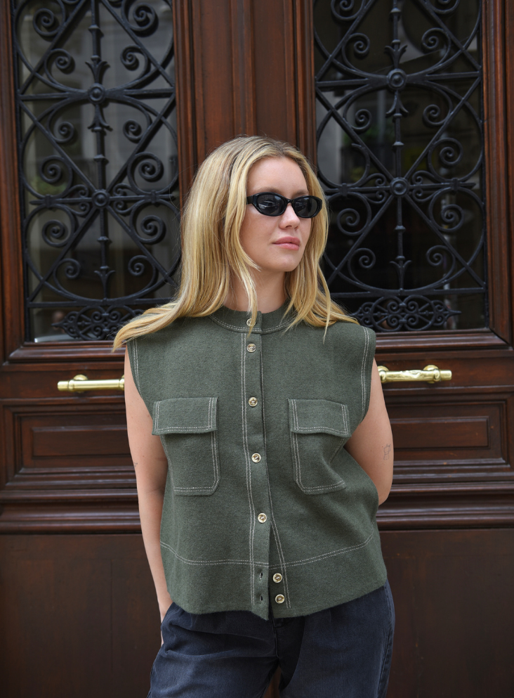 Gilet Tomette Khaki